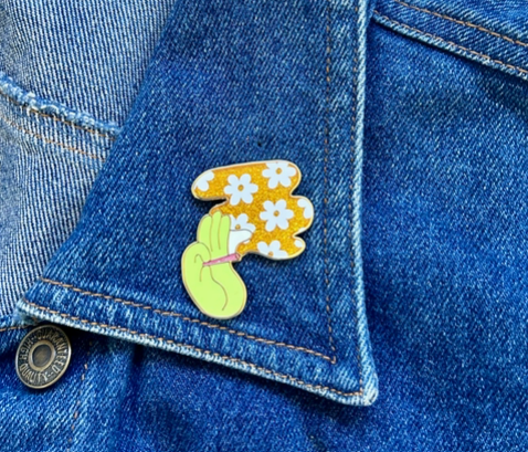 Flower Power Enamel Pin