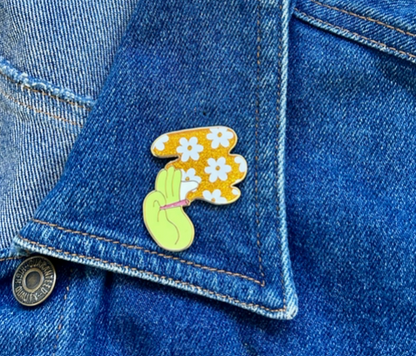 Flower Power Enamel Pin